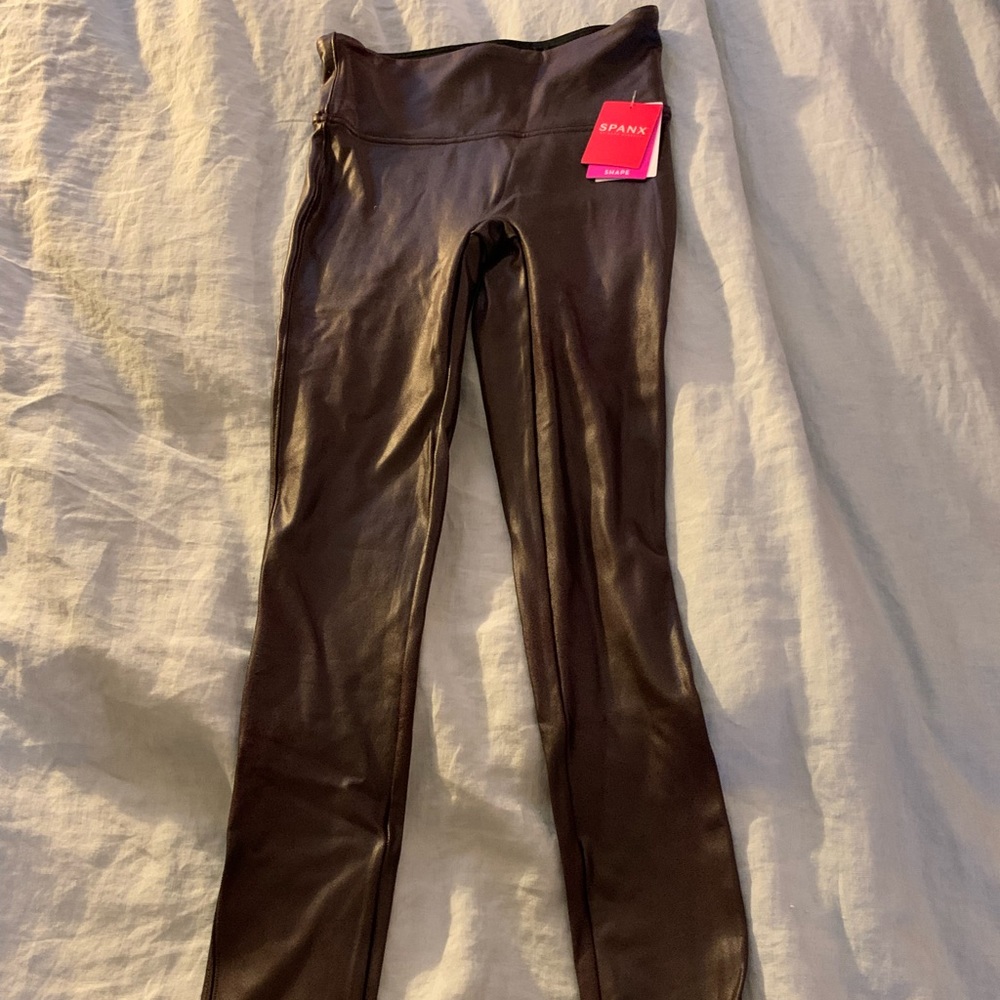 Spanx faux leather leggings - xs